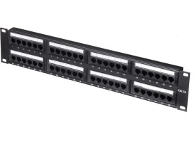 Патч-панель UTP, 19, 48 портов RJ45, cat.5е, 2U, Dual Type, L