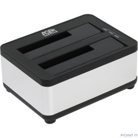 AgeStar 3UBT8 (SILVER) Док станция для HDD 2.5"/3.5" SATA clone, USB3.0, пластик+алюминий, серебристый,