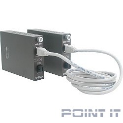 D-Link DMC-920R/B9A/B7A/B10A WDM медиаконвертер с 1 портом 10/100Base-TX и 1 портом 100Base-FX с разъемом SC (ТХ: 1310 нм; RX: 1550 нм) для одномодового оптического кабеля (до 20 км)