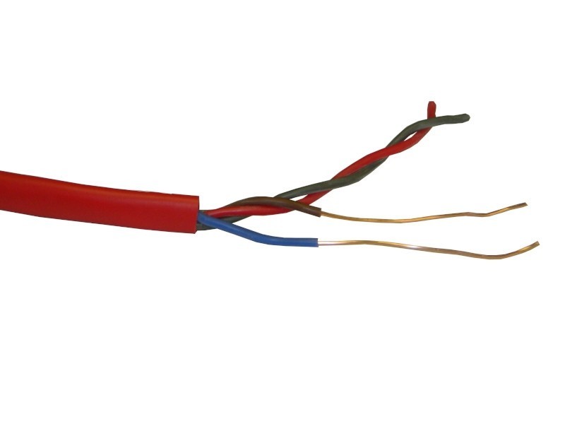 Кабель сигнальный NETKO, неэкранированный, КПСнг (А) - FRLS, 2*2*1.00мм2 (1.1мм) 2м, красный