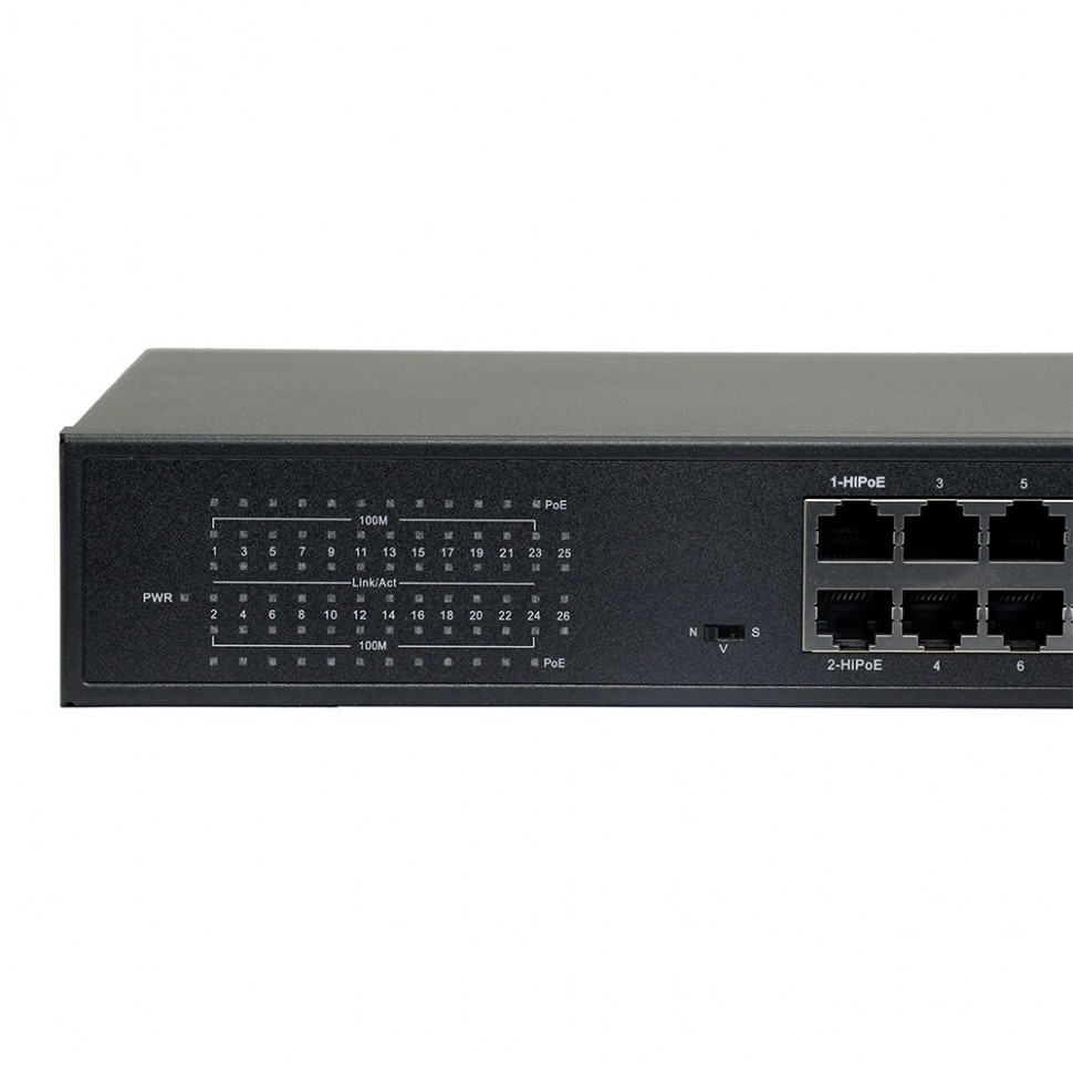 AN-S26P24-400 - 26-портовый 100/1000 Мбит/с коммутатор с HiPoE/PoE+ до 400Вт
