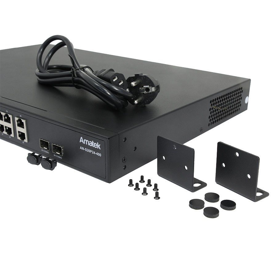 AN-S26P24-400 - 26-портовый 100/1000 Мбит/с коммутатор с HiPoE/PoE+ до 400Вт