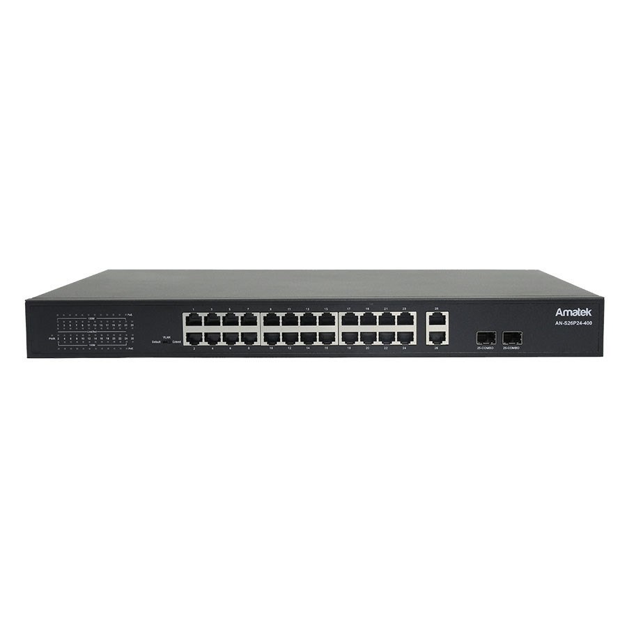 AN-S26P24-400 - 26-портовый 100/1000 Мбит/с коммутатор с HiPoE/PoE+ до 400Вт