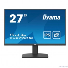 Монитор LCD IIYAMA 27&quot; XU2793HS-B6 {IPS 1920x1080 100hz 1ms 178/178 250cd 8bit HDMI2.0 DisplayPort1.2 2x2W VESA}