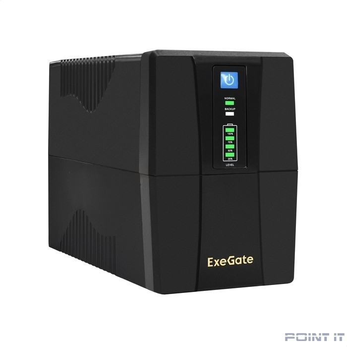 Exegate EX292783RUS ИБП ExeGate Power Back BNB-1000.LED.AVR.4C13 <1000VA/650W, LED, AVR, 4*C13, Black>