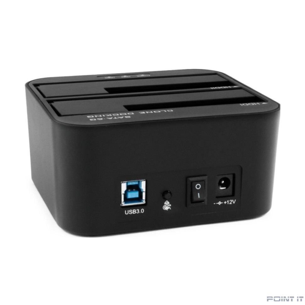 AgeStar 3UBT6-6G Докстанция 2x2.5"/3.5" SATA HDD/SSD AgeStar 3UBT6-6G, USB3.0, пластик, черный, UASP