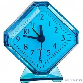 Perfeo Quartz часы-будильник &quot;PF-TC-002&quot;, ромб. 7,5*8,5 см, синие