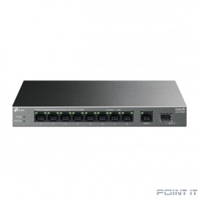 TP-Link LS1210GP Настольный коммутатор с 9 гигабитными портами (8 портов PoE+) и портом SFP