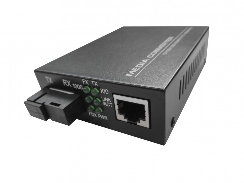 Медиаконвертер Netko WDM 10/100/1000Base-T/1000Base-FX 1550nm, 20 км, SC, LFP