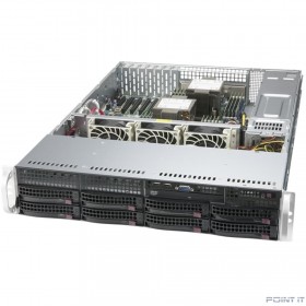 Supermicro SYS-620P-TRT Серверная платформа (2U, 2 x LGA4189, Intel C621A, 16 x DDR4, 8 x 3.5&quot; SATA, 2x10 Gigabit Ethernet (10 Гбит/с), 1200 Вт)