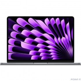 Ноутбук Apple MacBook Air 13 2024 [MXCR3LL/A] (КЛАВ.РУС.ГРАВ.) Space Gray 13.6&quot; Liquid Retina {(2560x1600) M3 8C CPU 10C GPU/16Gb/512Gb SSD}