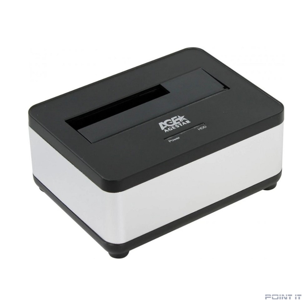 AgeStar 3UBT7 (SILVER) Докстанция 2,5"/3,5" SATAIII AgeStar 3UBT7 (SILVER) USB 3.0, пластик, серебристый