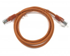 Патч-корд Technolink UTP4 cat 5e, 1,5м, ВС, LSZH, оранжевый, литой коннектор
