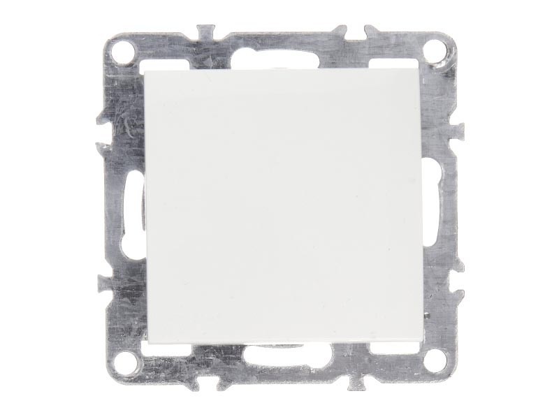 Выключатель одноклавишный, встраиваемый в рамку, 10A, пластик, IP20, цвет белый NETKO Optima Electric 10 шт