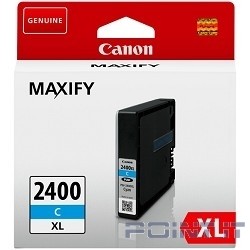 Canon  PGI-2400XLC 9274B001 Картридж струйный для Canon iB4040/МВ5040/5340, Голубой (GQ)