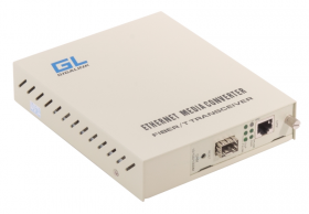 Медиаконвертер управляемый GIGALINK, UTP-SFP, 10/100/1000 Мбит/c