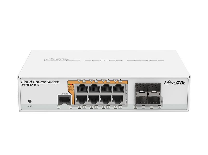 PoE коммутатор MikroTik CRS112-8P-4S-IN
