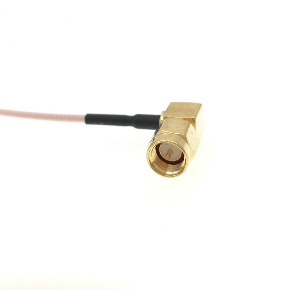 Адаптер для модема (пигтейл) CRC9-SMA(male)угловой кабель RG178 20см.