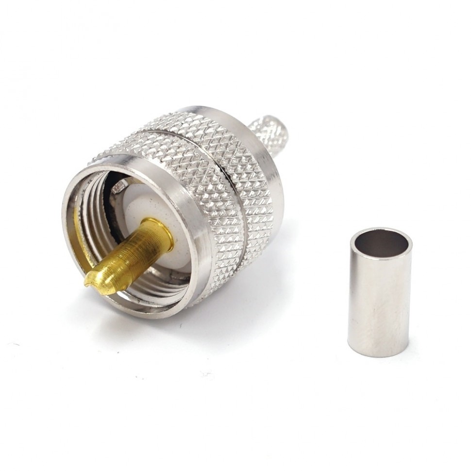ВЧ-разъём UHF(male) PL259 обжимной под кабель RG-58