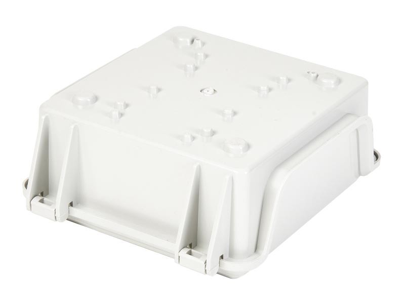 Коробка распределительная на 5 плинтов с цанг-зажимом, наружная (В22,7см*Г8,5см*Ш19,5см), пластиковая, замок