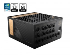 Power Supply MSI 1300 Вт Сертификат 80 PLUS PLATINIUM PFC Активный MEGAI1300PPCIE5