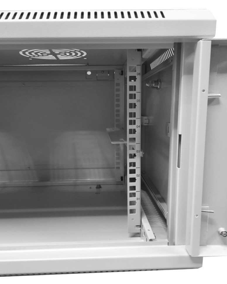 Шкаф настенный 12U серия WMA (Wall Maestro) (600х600х635), передняя дверь металл, разборный, серый, Netko А