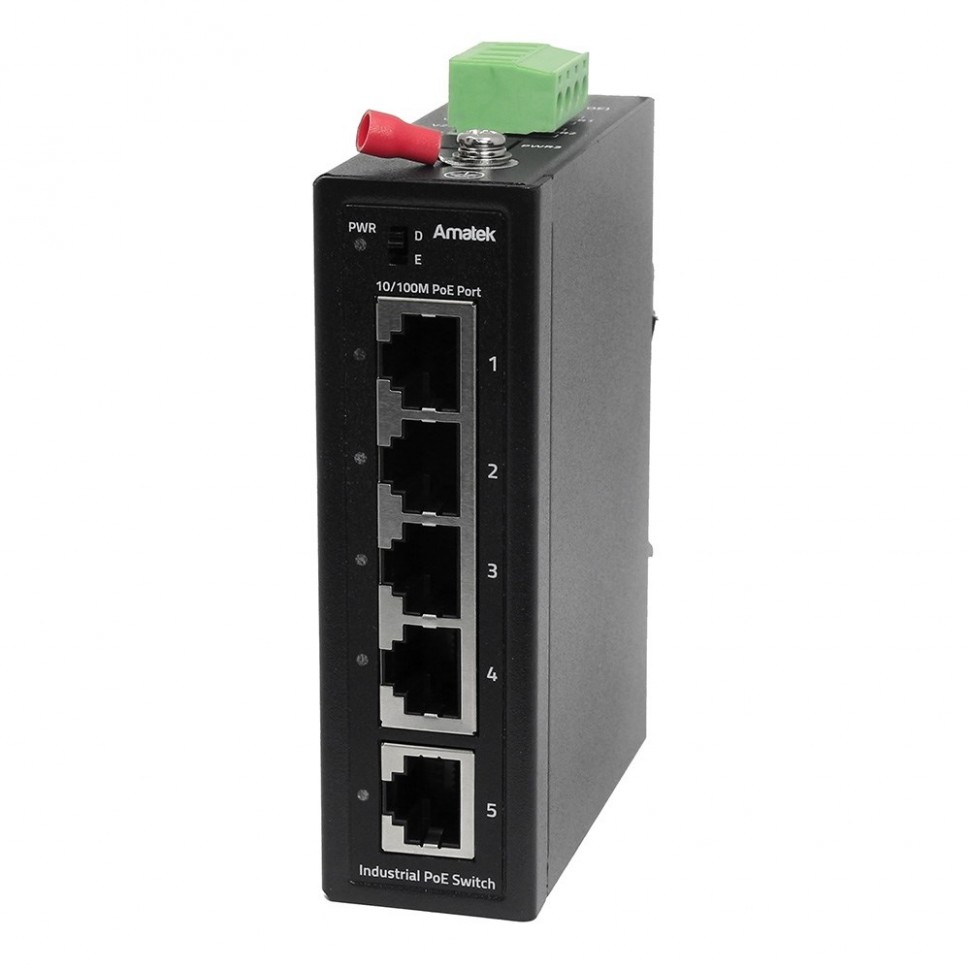 AN-SX5P4 - промышленный 5-портовый коммутатор с PoE до 120Вт