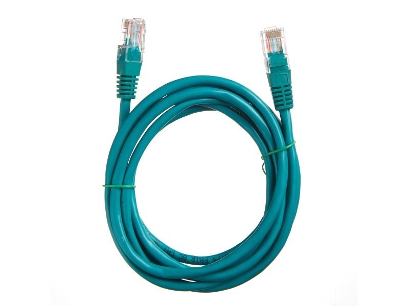 Патч-корд Technolink UTP4 cat 5e, ВС, зеленый, литой коннектор