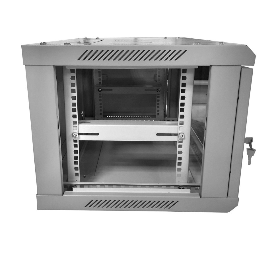 Шкаф настенный 12U серия WMA (Wall Maestro) (600х600х635), передняя дверь стекло, разборный, серый, Netko А