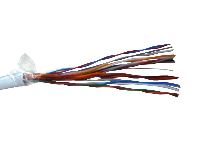 Кабель LC UTP10 cat.3, , 0,40мм, нг(А)-HF LSZH, серый