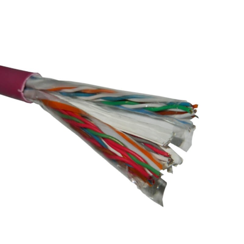 Кабель NETKO UTP10 cat.5e, , 0,5мм, нг(А)-HF FR-LSZH - малодымный, не содержащий галогенов, фиолетовый 305м