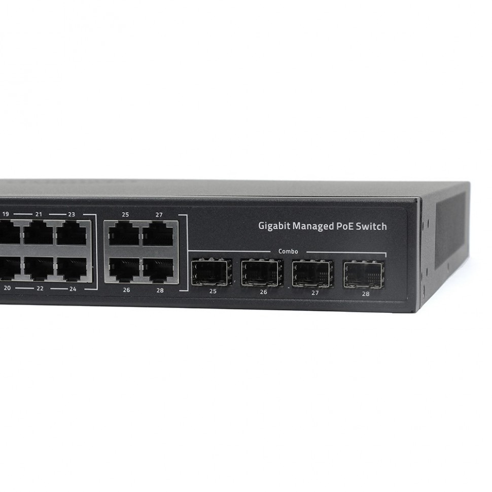 AN-SM28P24 - 28-портовый гигабитный управляемый L2+ коммутатор с PoE до 400Вт