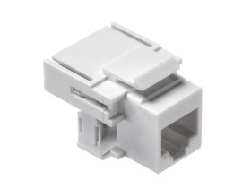 Модуль Keystone неэкранированный, RJ11 (6p4c), 110/Krone тип, 90°, под инструмент, белый, Netko