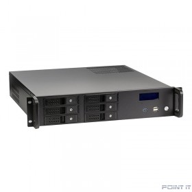 Exegate EX279753RUS Серверный корпус Exegate Pro 2U480-HS06 &lt;RM 19&quot;,  высота 2U, глубина 480, БП 500ADS, 6xHotSwap, USB&gt;