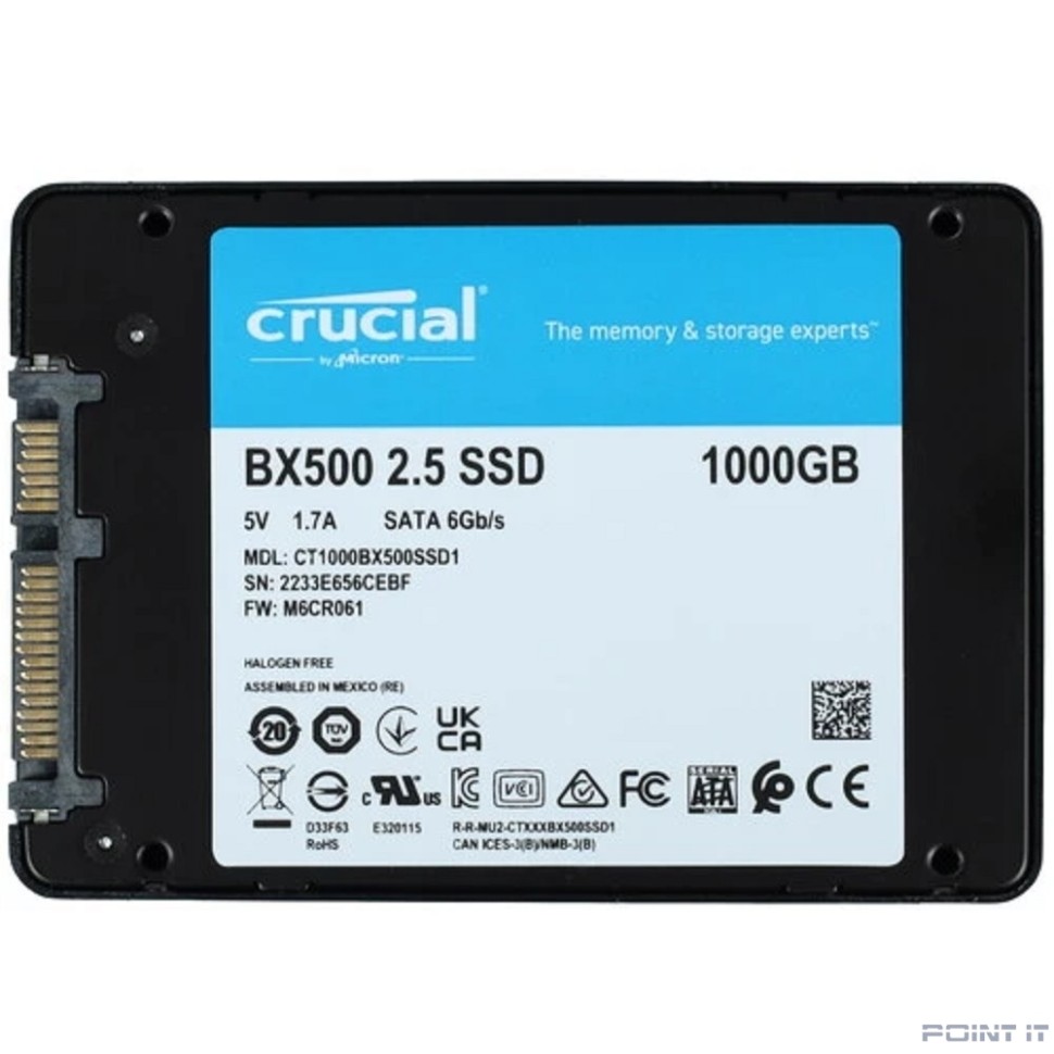 Crucial SSD BX500 1TB CT1000BX500SSD1 {SATA3}
