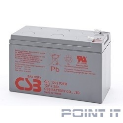 CSB Батарея GPL1272 (12V 7,2Ah  F2) (с увеличенным сроком службы 10лет))