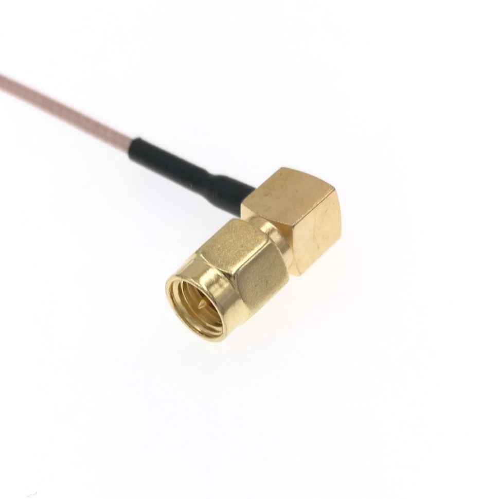 Адаптер для модема (пигтейл) U.fl(IPEX)-SMA(male)угловой кабель RG178 20см.