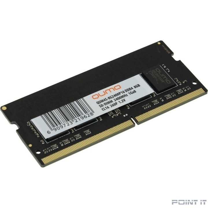QUMO DDR4 SODIMM 8GB QUM4S-8G2400P16 PC4-19200, 2400MHz
