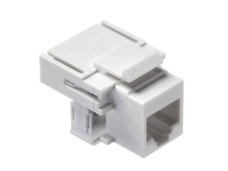 Модуль Keystone неэкранированный, RJ11 (6p4c), 110/Krone тип, 90°, под инструмент, белый, Netko 10шт