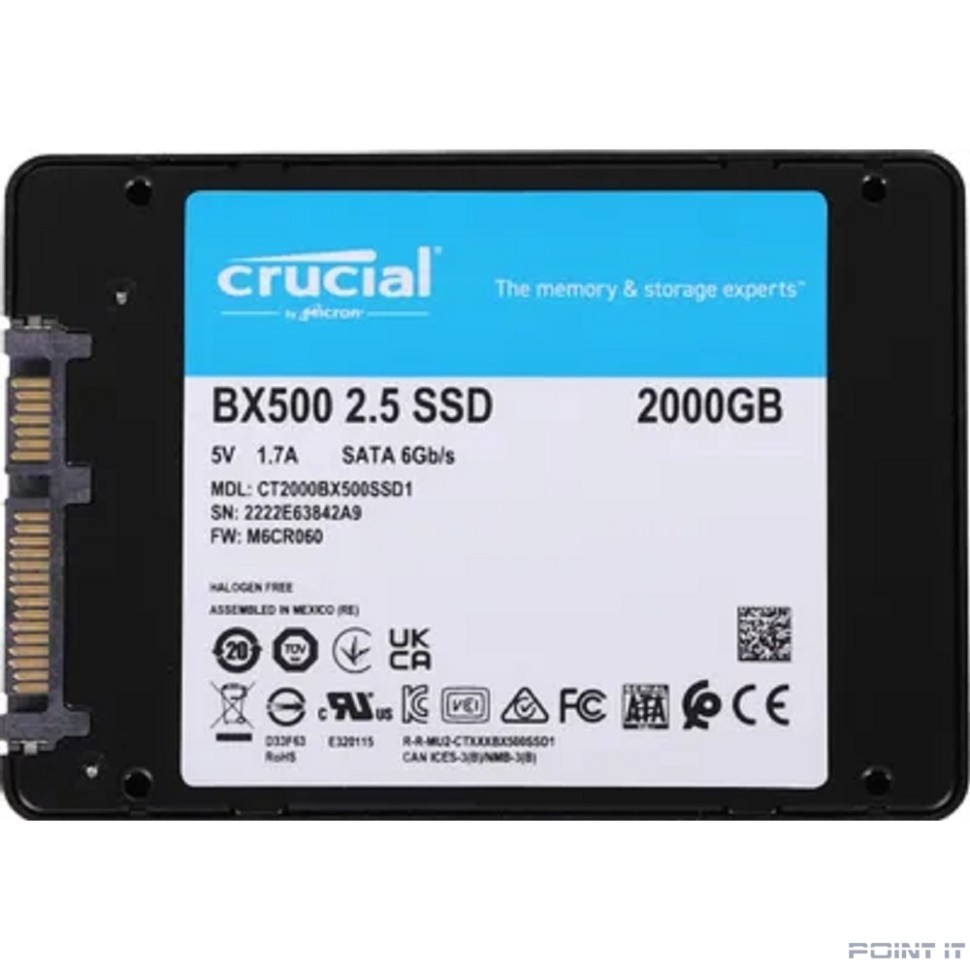 Crucial SSD BX500 2TB CT2000BX500SSD1 {SATA3}