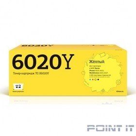 T2 106R02762 Картридж (TC-X6020Y) для Xerox Phaser 6020/6022/WorkCentre 6025/6027 (1000k) Yellow