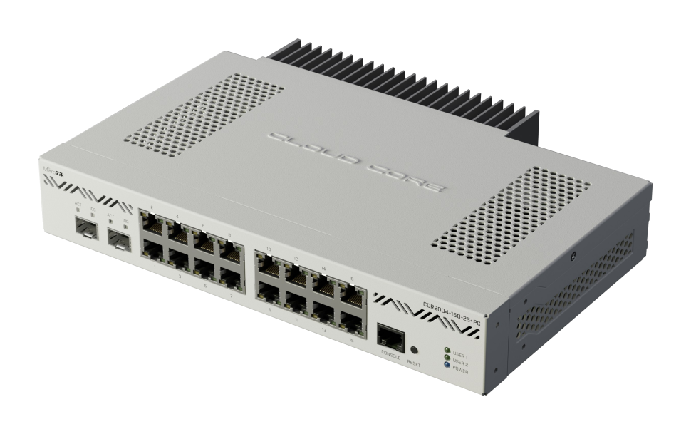 Маршрутизатор MikroTik CCR2004-16G-2S+PC