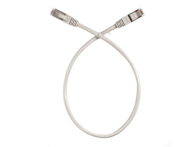 Патч-корд FTP4 cat.5e, литой коннектор, серый, Netko CKC