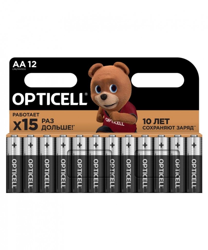 Элемент питания (батарейка) BASIC AA 12 PCS 5051010 OPTICELL