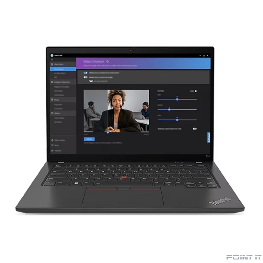 Ноутбук Lenovo ThinkPad T14 G4 [21HDA04FCD_PRO] (КЛАВ.РУС.ГРАВ.) Black 14" {2.2K IPS 100rgb i5-1340P/16GB/512GB SSD/LTE/W11Pro RUS.}