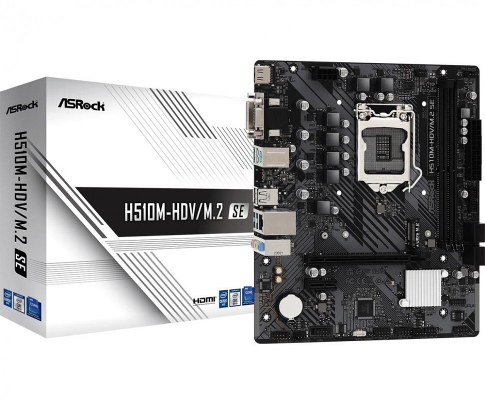 Материнская плата H470 S1200 MATX H510M-HDV/M.2 SE ASROCK