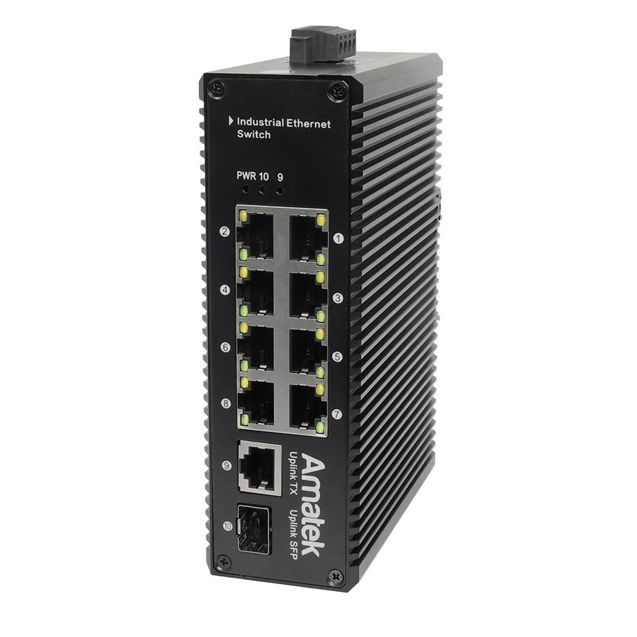 AN-SX10P8A - промышленный 10-портовый коммутатор с PoE до 240Вт