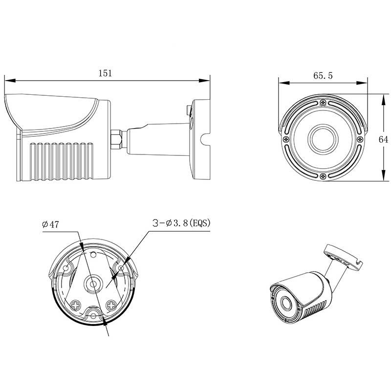 HN-B335IR (2.8) MHD видеокамера 8Mp Hunter