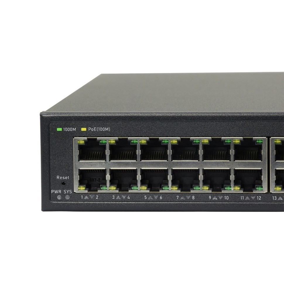 AN-SGM52P48 - 52-портовый 10 гигабитный управляемый L3 коммутатор с PoE до 800Вт