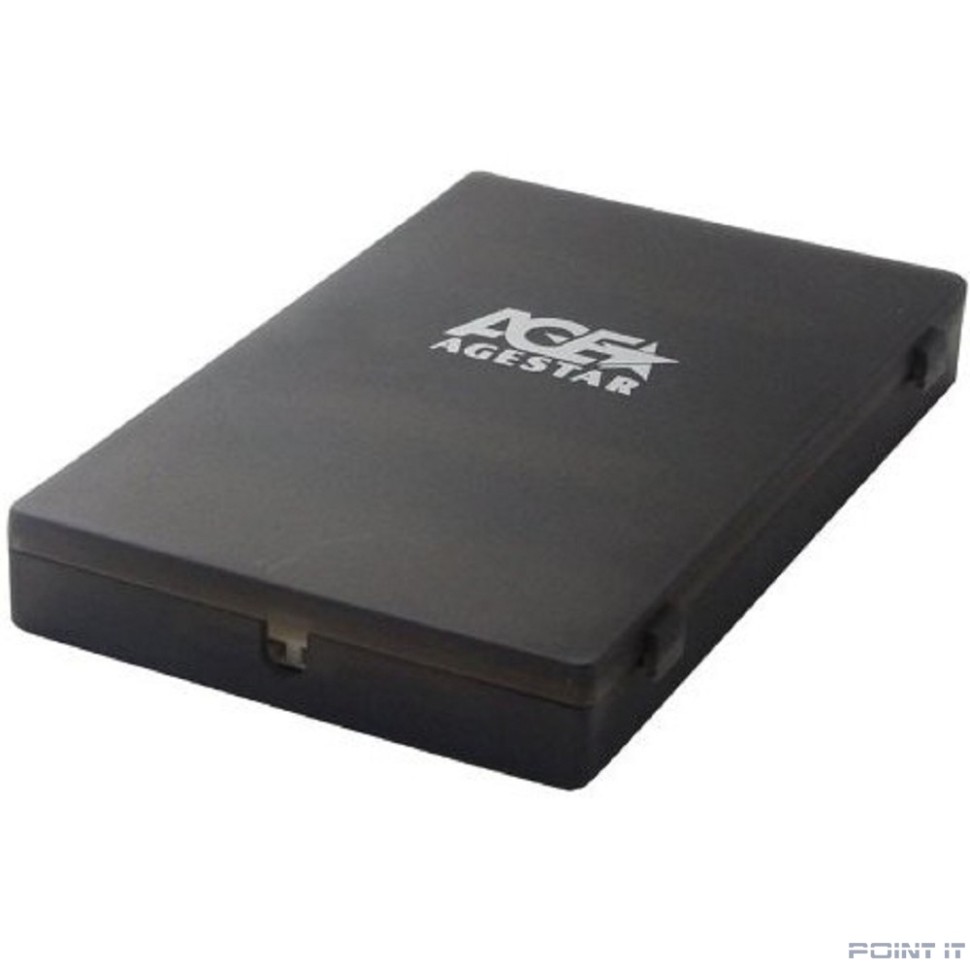 AgeStar SUBCP1 (BLACK) Корпус Black / Пластик / USB 2.0 / SATA Внешний бокс HDD/SSD 2.5 